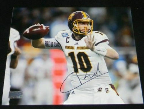 COOPER RUSH AUTOGRAPHED SIGNED CENTRAL MICHIGAN CHIPPEWAS 8x10 PHOTO COA