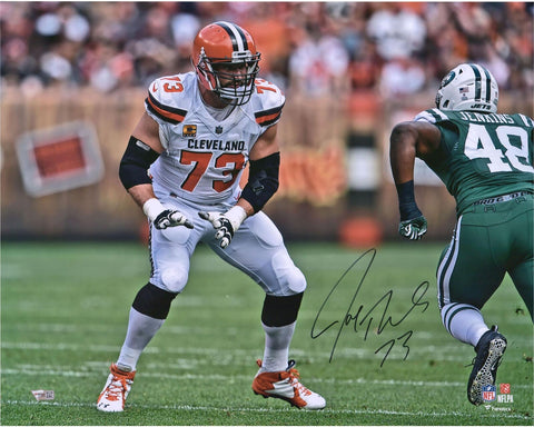 Joe Thomas Cleveland Browns Autographed 16" x 20" vs Jets Photograph
