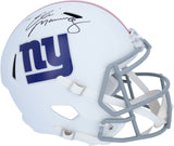 Eli Manning NY Giants Signed Flat White Alternate Replica Helmet