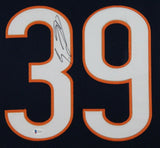 EDDIE JACKSON (Bears navy TOWER) Signed Autographed Framed Jersey Beckett