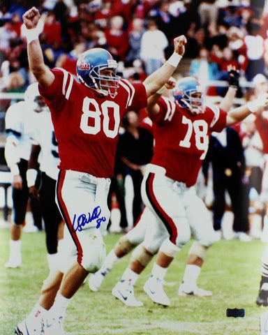 Wesley Walls Autographed/Signed Ole Miss Rebels 16x20 NCAA Photo - Arms Raised