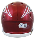 Patriots Ty Law Authentic Signed Alternate Flash Speed Mini Helmet BAS Witnessed