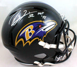 Ray Lewis Signed Baltimore Ravens F/S Speed Helmet w/ HOF- Beckett W Hologram