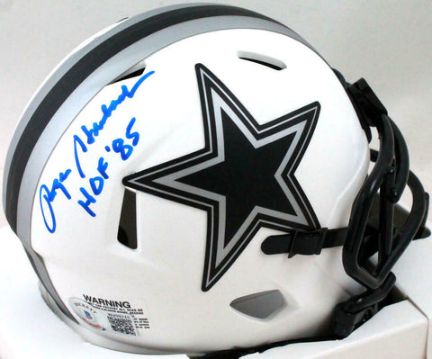Roger Staubach Signed Cowboys Lunar Speed Mini Helmet W/HOF-Beckett W Hologram