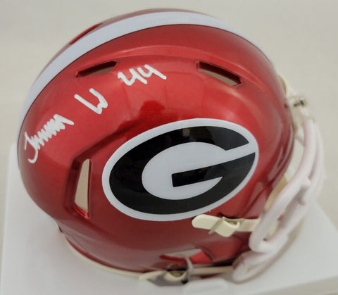 Travon Walker Signed Georgia Bulldogs Flash Mini Helmet (Beckett) 2022 #1 Pick