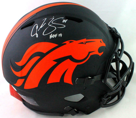 Champ Bailey Signed Broncos F/S Eclipse Authentic Helmet w/HOF-Beckett W *Silver
