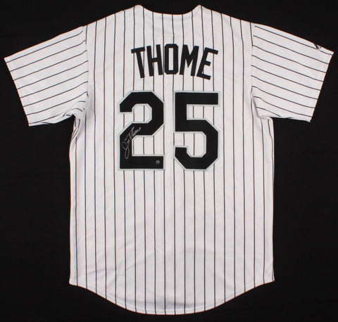 Jim Thome Signed Chicago White Sox Majestic MLB Jersey (MLB Hologram) 612 HR's