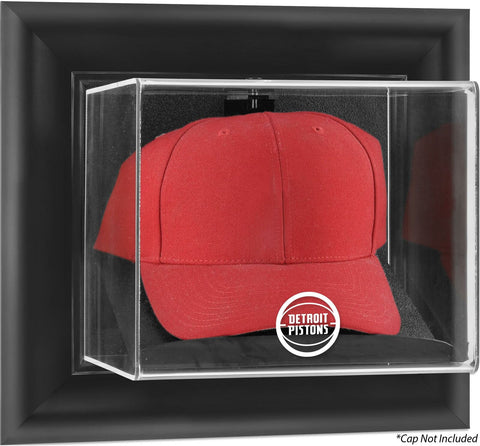 Detroit Pistons Black Framed Wall-Mounted Cap Display Case - Fanatics