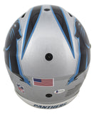 Panthers Luke Kuechly "Keep Pounding" Signed Speed Flex Full Size Helmet BAS