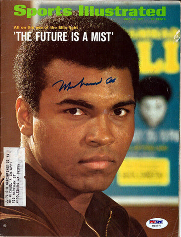 Muhammad Ali Autographed Signed Sports Illustrated Magazine PSA/DNA #U03370