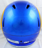 Odell Beckham Jr. Autographed Los Angeles Rams F/S 2020 Speed Helmet-BAWHologram