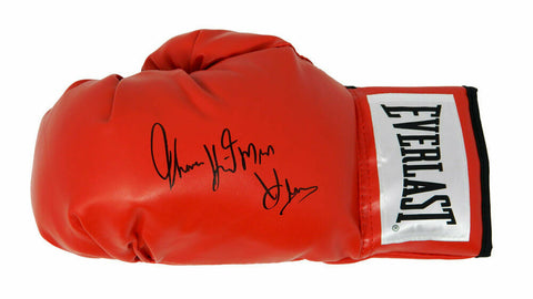 THOMAS HEARNS Signed Everlast Red Boxing Glove w/Hitman - SCHWARTZ
