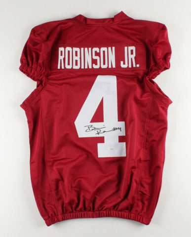 Brian Robinson Jr. Signed Alabama Crimson Tide Jersey (JSA COA) 2021 Sr #1 R.B.
