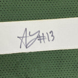 Autographed/Signed ALLEN LAZARD Green Bay Green Football Jersey JSA COA Auto