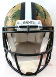 Michael Thomas Autographed Saints Authentic Camo F/S Helmet- Beckett W Hologram