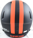 Nick Chubb Autographed Browns F/S Eclipse Speed Helmet - Beckett W Hologram