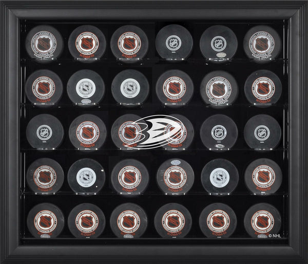 Anaheim Ducks 30-Puck Black Display Case - Fanatics