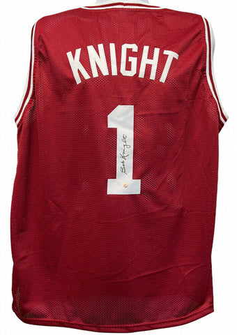 Bobby Knight Signed Indiana Hoosier Jersey (Steiner Hologram) Hall of Fame Coach
