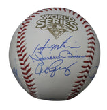 2009 New York Yankees Team Signed World Series Baseball 9 Sigs Steiner 33942