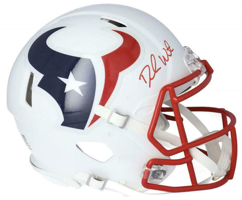 DESHAUN WATSON Autographed Texans Authentic White Matte Helmet FANATICS