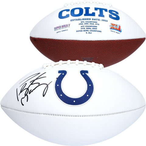 Peyton Manning Indianapolis Colts Autographed White Panel Football