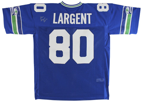Seahawks Steve Largent "HOF 95" Authentic Signed Blue M&N Jersey BAS Witnessed 2