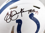 Eric Dickerson Autographed Colts F/S Speed Authentic Helmet w/HOF-Beckett W Holo