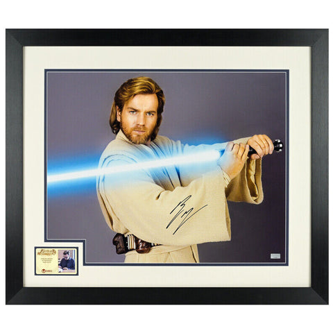 Ewan McGregor Autographed Star Wars Obi-Wan Kenobi 16x20 Framed Photo