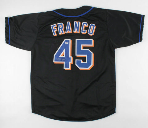 John Franco Signed New York Mets Jersey (PSA COA) 3xNL Saves Leader / 4xAll Star