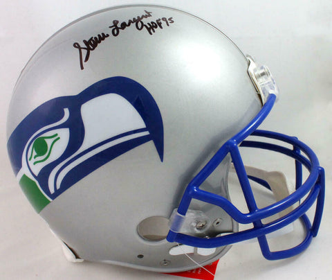 Steve Largent Signed Seahawks F/S 83-01 TB Authentic Helmet w/HOF-Beckett W Auth