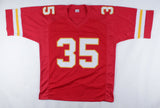Christian Okoye Signed Chiefs Jersey (PSA COA) NFL Rushing Yards Ldr 1989