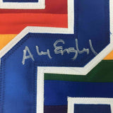 FRAMED Autographed/Signed ALEX ENGLISH 33x42 Denver White Jersey PSA/DNA COA
