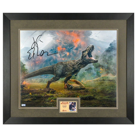 Jeff Goldblum Autographed Jurassic Park T-Rex 16x20 Framed Photo