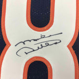 FRAMED Autographed/Signed MIKE DITKA 33x42 Chicago Blue Football Jersey JSA COA