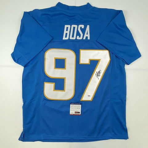 Autographed/Signed JOEY BOSA #97 Los Angeles LA Powder Blue Jersey PSA/DNA COA