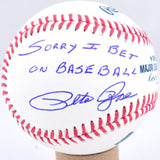 Pete Rose Autographed Rawlings OML Baseball w/ Sorry I Bet - Beckett W Hologram