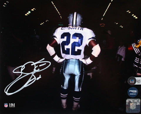 Emmitt Smith Autographed Dallas Cowboys 8x10 Tunnel HM Photo- Beckett W Hologram
