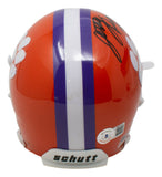 Justyn Ross Signed Clemson Tigers Mini Authentic Schutt Helmet BAS
