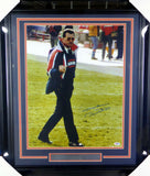 MIKE DITKA AUTOGRAPHED FRAMED 16X20 PHOTO BEARS GIVING THE FINGER PSA/DNA 146659