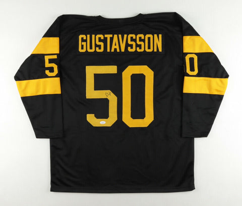 Jonas Gustavsson Signed Boston Bruins Jersey (JSA COA) Ready to be Framed