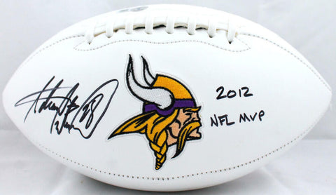 Adrian Peterson Autographed Minnesota Vikings Logo Football w/MVP-Beckett W Holo