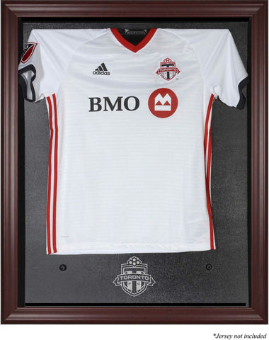 Toronto FC Brown Mahogany Framed Team Logo Jersey Display Case