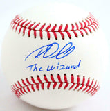 Roy Oswalt Autographed Rawlings OML Baseball w/The Wizard- JSA W *Blue