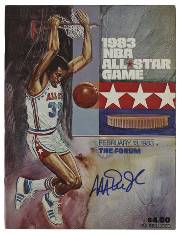 Lakers Magic Johnson Signed 1983 NBA All-Star Game Program BAS Witness #WY56250