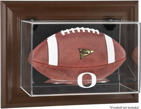 Ducks Brown Framed Wall-Mountable Football Display Case-Fanatics