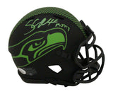 Shaun Alexander Autographed Seattle Seahawks Eclipse Mini Helmet JSA 31849