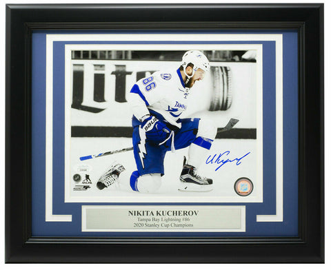Nikita Kucherov Signed Framed 8x10 Tampa Bay Lightning Hockey Photo JSA JJ45648