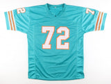 1972 Miami Dolphin "Perfect Season" Jersey Signed by (23) Griese, Csonka, Morris