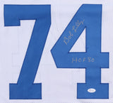 Bob Lilly Signed Dallas Cowboys Jersey Inscribed "HOF 80" (JSA COA)