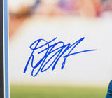 D.J Moore Signed Framed Carolina Panthers 16x20 Football Run Photo JSA